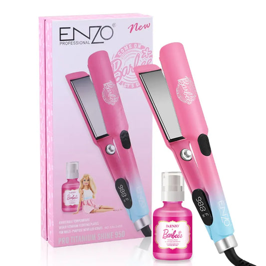ENZO Professional Barbie Edition Wide Ceramic Hair Straightener